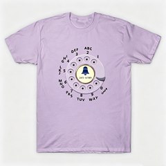 Vintage Rotary Phone Dial Pattern T-Shirt--VINT003