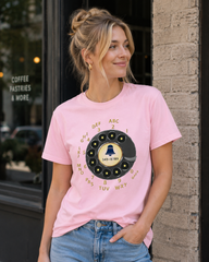Vintage Rotary Phone Dial Pattern T-Shirt--VINT001