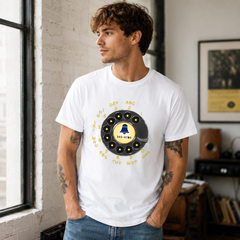 Vintage Rotary Phone Dial Pattern T-Shirt--VINT002