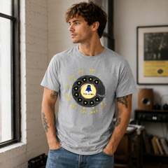 Vintage Rotary Phone Dial Pattern T-Shirt--VINT002