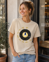 Vintage Rotary Phone Dial Pattern T-Shirt--VINT002