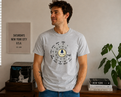 Vintage Rotary Phone Dial Pattern T-Shirt--VINT003