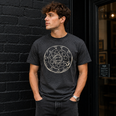 Vintage Rotary Phone Dial Pattern T-Shirt--VINT005