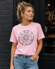 Vintage Rotary Phone Dial Pattern T-Shirt--VINT005