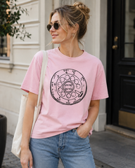 Vintage Rotary Phone Dial Pattern T-Shirt--VINT007