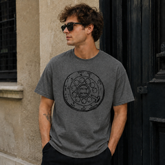 Vintage Rotary Phone Dial Pattern T-Shirt--VINT007