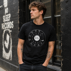 Vintage Rotary Phone Dial Pattern T-Shirt--VINT008