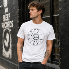 Vintage Rotary Phone Dial Pattern T-Shirt--VINT008