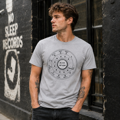 Vintage Rotary Phone Dial Pattern T-Shirt--VINT008