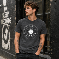 Vintage Rotary Phone Dial Pattern T-Shirt--VINT008