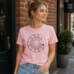 Vintage Rotary Phone Dial Pattern T-Shirt--VINT009