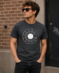 Vintage Rotary Phone Dial Pattern T-Shirt--VINT009