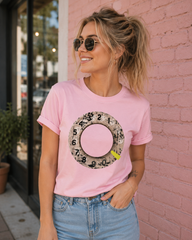 Vintage Rotary Phone Dial Pattern T-Shirt--VINT010
