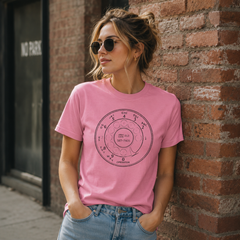 Vintage Rotary Phone Dial Pattern T-Shirt--VINT014