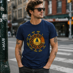 Vintage Rotary Phone Dial Pattern T-Shirt--VINT015