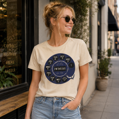 Vintage Rotary Phone Dial Pattern T-Shirt--VINT016