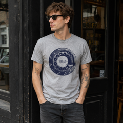 Vintage Rotary Phone Dial Pattern T-Shirt--VINT020
