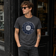 Vintage Rotary Phone Dial Pattern T-Shirt--VINT020