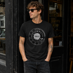Vintage Rotary Phone Dial Pattern T-Shirt--VINT020