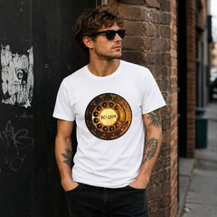 Vintage Rotary Phone Dial Pattern T-Shirt--VINT021