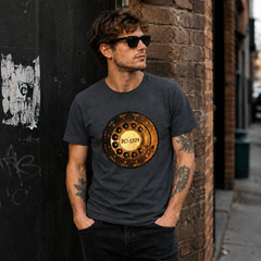 Vintage Rotary Phone Dial Pattern T-Shirt--VINT021
