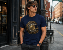 Vintage Rotary Phone Dial Pattern T-Shirt--VINT023