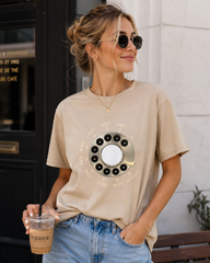 Vintage Rotary Phone Dial Pattern T-Shirt--VINT024
