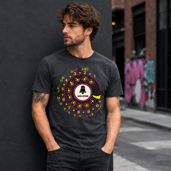 Vintage Rotary Phone Dial Pattern T-Shirt--VINT025