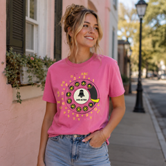 Vintage Rotary Phone Dial Pattern T-Shirt--VINT025