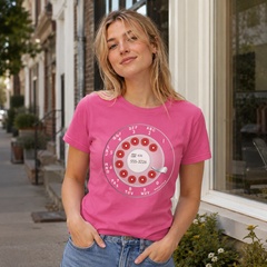 Vintage Rotary Phone Dial Pattern T-Shirt--VINT026
