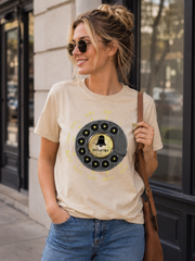 Vintage Rotary Phone Dial Pattern T-Shirt--VINT027