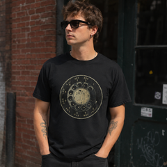 Vintage Rotary Phone Dial Pattern T-Shirt--VINT028