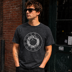 Vintage Rotary Phone Dial Pattern T-Shirt--VINT028