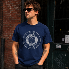 Vintage Rotary Phone Dial Pattern T-Shirt--VINT028