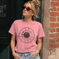 Vintage Rotary Phone Dial Pattern T-Shirt--VINT028