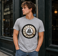 Vintage Rotary Phone Dial Pattern T-Shirt--VINT041