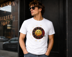 Vintage Rotary Phone Dial Pattern T-Shirt--VINT042