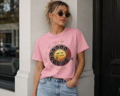 Vintage Rotary Phone Dial Pattern T-Shirt--VINT042