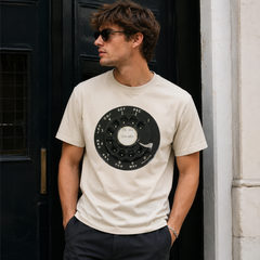 Vintage Rotary Phone Dial Pattern T-Shirt--VINT048
