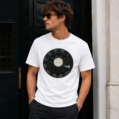 Vintage Rotary Phone Dial Pattern T-Shirt--VINT048