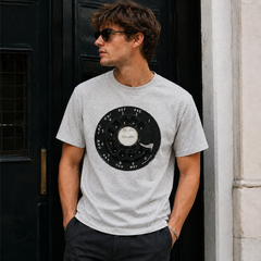 Vintage Rotary Phone Dial Pattern T-Shirt--VINT048