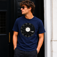 Vintage Rotary Phone Dial Pattern T-Shirt--VINT048
