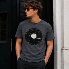 Vintage Rotary Phone Dial Pattern T-Shirt--VINT048