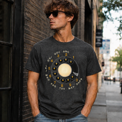 Vintage Rotary Phone Dial Pattern T-Shirt--VINT051