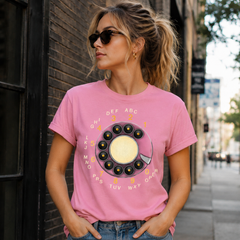 Vintage Rotary Phone Dial Pattern T-Shirt--VINT051
