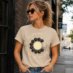 Vintage Rotary Phone Dial Pattern T-Shirt--VINT051