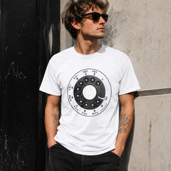 Vintage Rotary Phone Dial Pattern T-Shirt--VINT053