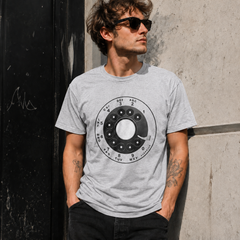 Vintage Rotary Phone Dial Pattern T-Shirt--VINT053