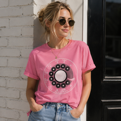 Vintage Rotary Phone Dial Pattern T-Shirt--VINT053