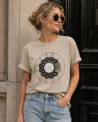 Vintage Rotary Phone Dial Pattern T-Shirt--VINT053